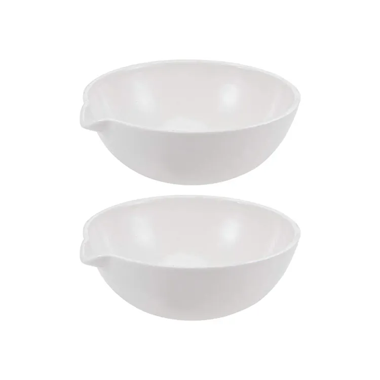 کیمسٹری لیب میں استعمال ہونے والی 60 ملی لٹر 100 ملی لٹر 125 ملی لٹر 200 ملی لیٹر چینی مٹی کے برتن بخارات بنانے والی ڈش